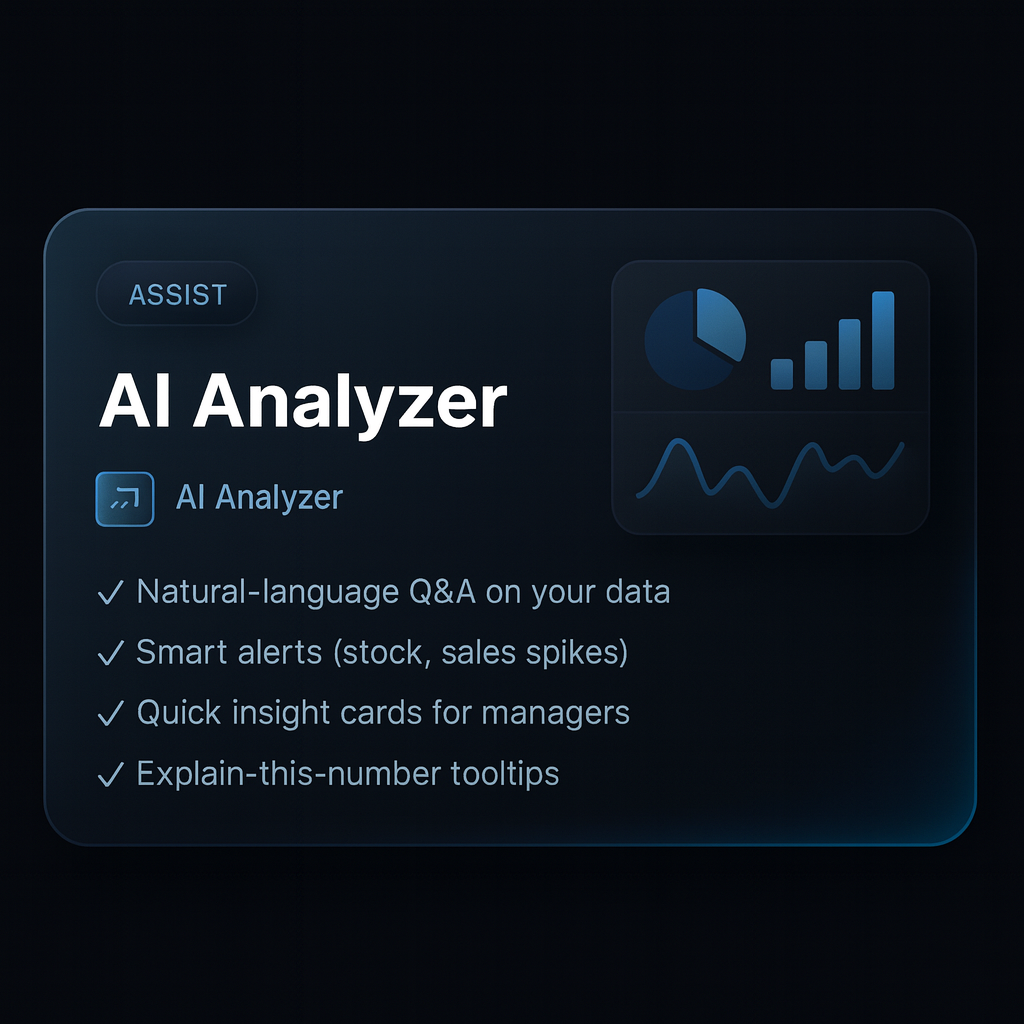 AI analyzer assist (illustrative)
